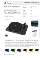 Предварительный просмотр 10 страницы Pro-Ject Audio Systems Debut Carbon Phono/USB Instructions For Use Manual