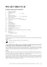 Preview for 3 page of Pro-Ject Audio Systems Debut III SE Instructions For Use Manual