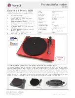 Предварительный просмотр 9 страницы Pro-Ject Audio Systems Essential II/Phono USB Instructions For Use Manual