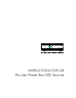 Preview for 1 page of Pro-Ject Audio Systems Power Box DS2 Sources Instructions For Use