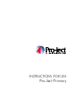 Предварительный просмотр 1 страницы Pro-Ject Audio Systems Primary Instruction Manual