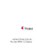 Pro-Ject Audio Systems Pro-Ject RPM 1.3 Genie Instructions For Use Manual preview