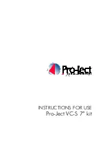 Pro-Ject Audio Systems Pro-Ject VC-S Instructions For Use preview