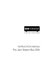 Предварительный просмотр 1 страницы Pro-Ject Audio Systems Stream Box DSA Instruction Manual