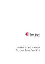 Pro-Ject Audio Systems Tube Box SE II Instructions For Use preview