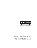 Preview for 1 page of Pro-Ject Audio Systems USB Box S+ Instructions For Use