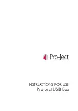 Pro-Ject Audio Systems USB Box Instructions For Use Manual preview