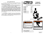 Pro-Lift B-002NC Operating Instructions & Parts Manual preview