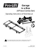 Pro-Lift F-2332JSC Operating Instructions & Parts Manual preview