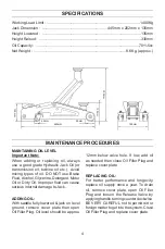 Preview for 4 page of Pro-Lift F1400 Owner'S Manual