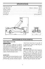 Preview for 4 page of Pro-Lift F1650 Owner'S Manual