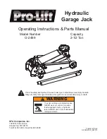 Preview for 1 page of Pro-Lift G-2489 Operating Instructions Manual