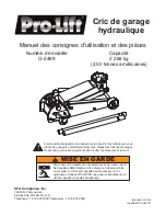 Preview for 7 page of Pro-Lift G-2489 Operating Instructions Manual