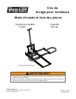 Preview for 7 page of Pro-Lift T-5350 Operating Instructions & Parts Manual