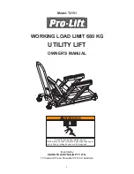 Preview for 1 page of Pro-Lift T2151 Owner'S Manual