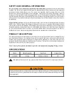 Preview for 2 page of Pro-Lift Z-Creeper C-2040B Operating Instructions & Parts Manual