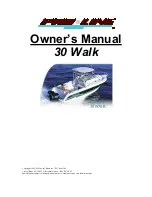 Pro-Line Boats 2004 30 Walk Owner'S Manual preview