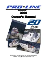 Предварительный просмотр 1 страницы Pro-Line Boats 2008 20 Sport Owner'S Manual