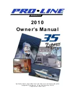 Pro-Line Boats 2010 35 Express Owner'S Manual preview