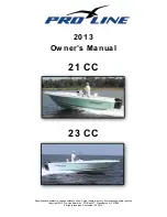 Предварительный просмотр 1 страницы Pro-Line Boats 2012 21 CC Owner'S Manual