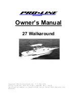 Pro-Line Boats 27 Walkaround Owner'S Manual preview