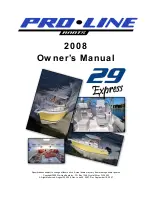 Pro-Line Boats 29 Express Owner'S Manual preview