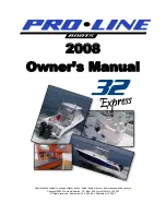 Предварительный просмотр 1 страницы Pro-Line Boats 32 Express 2008 Owner'S Manual