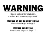 Preview for 1 page of Pro Lite Digi-Brite CLG-100-12 Wiring Manual