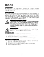 Preview for 2 page of Pro Lite Marquee-Lite Plus 4025 Installation Manual