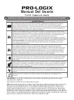 Preview for 10 page of Pro-Logix 141-215-000 Operator'S Manual