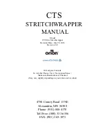 Pro Mach Orion CTS Flex Stretchwrapper Manual preview