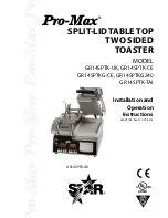 Pro-Max GR14SPTK-CE Installation And Operation Instructions Manual preview