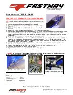 Preview for 1 page of Pro Moto Billet Fastway PMB-01-5203 Quick Manual