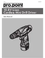 Preview for 1 page of pro.point 10.8V Li-ion User Manual