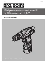 Предварительный просмотр 13 страницы pro.point 10.8V Li-ion User Manual