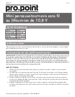 Preview for 15 page of pro.point 10.8V Li-ion User Manual