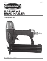 Preview for 1 page of pro.point 18 GAUGE AIR BRAD NAILER User Manual