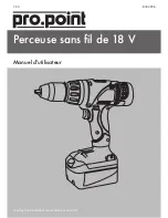 Preview for 15 page of pro.point 18V Cordless Drill User Manual