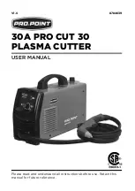 Предварительный просмотр 1 страницы pro.point 30A PRO CUT 30 User Manual