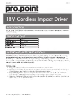 Preview for 3 page of pro.point 8364945 User Manual