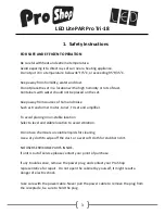 Предварительный просмотр 3 страницы Pro Shop LED LitePAR Pro Tri-18 User Manual