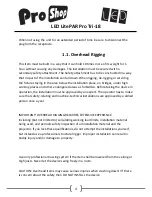 Предварительный просмотр 4 страницы Pro Shop LED LitePAR Pro Tri-18 User Manual