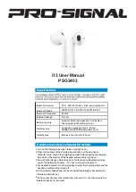 PRO SIGNAL i13 User Manual preview