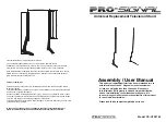 PRO SIGNAL PS-UTS3760 Assembly & User Manual предпросмотр