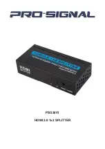 Preview for 1 page of PRO SIGNAL PSG3051 Quick Start Manual