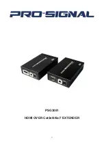 PRO SIGNAL PSG3081 Instruction Manual preview