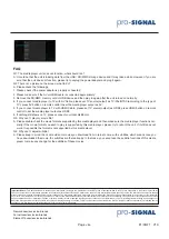 Preview for 6 page of PRO SIGNAL PSG3411 User Manual