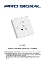 PRO SIGNAL PSG3415 Quick Start Manual предпросмотр