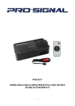 Предварительный просмотр 1 страницы PRO SIGNAL PSG3417 Quick Start Manual