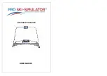 Pro Ski-Simulator Standard machine User Manual preview